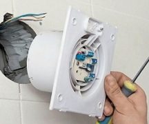 Монтаж вентилятора