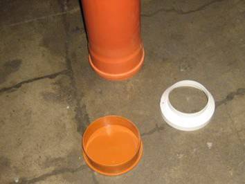 Переходник, заглушка и труба